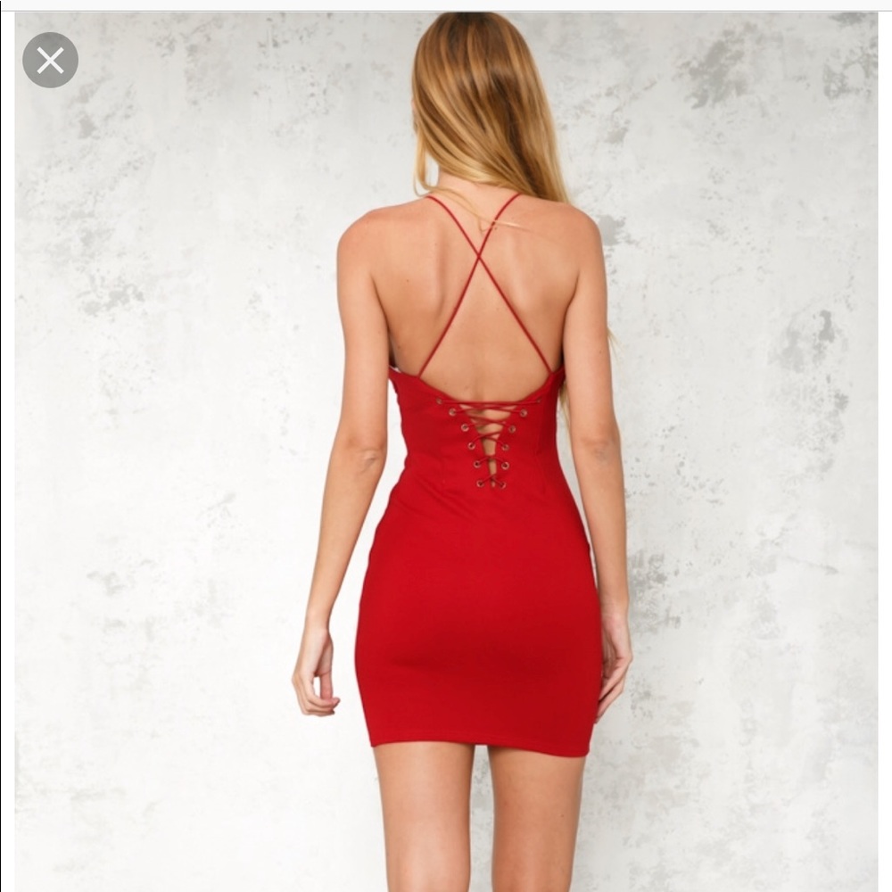 Red dress